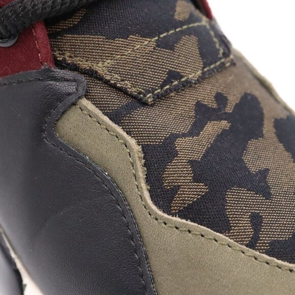 Steve Madden Cliff Sneakers Women’s Size 7.5 Green Burgundy Camo - Picture 3 of 15